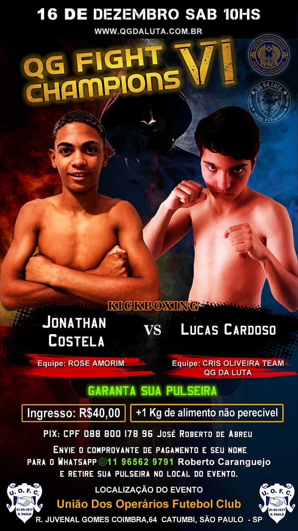 Jonathan Costela VS Lucas Cardoso