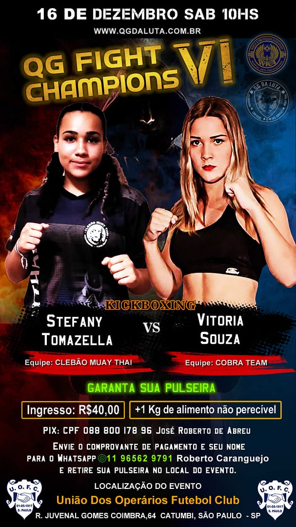 Stefany Tomazella VS Vitoria Souza Claudes
