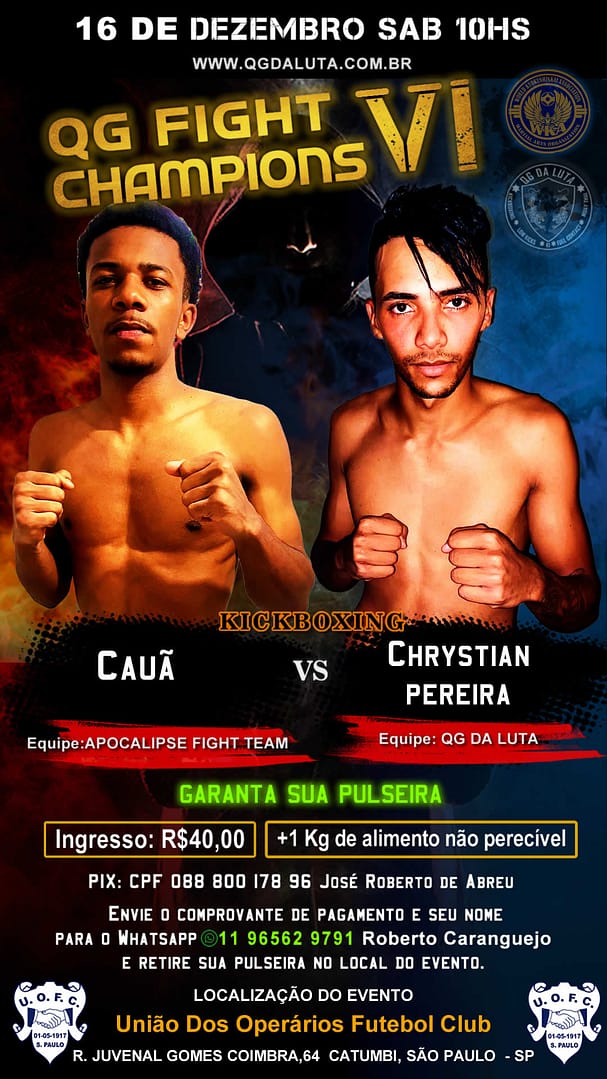 Cauã vs Crystian Pereira da Cruz