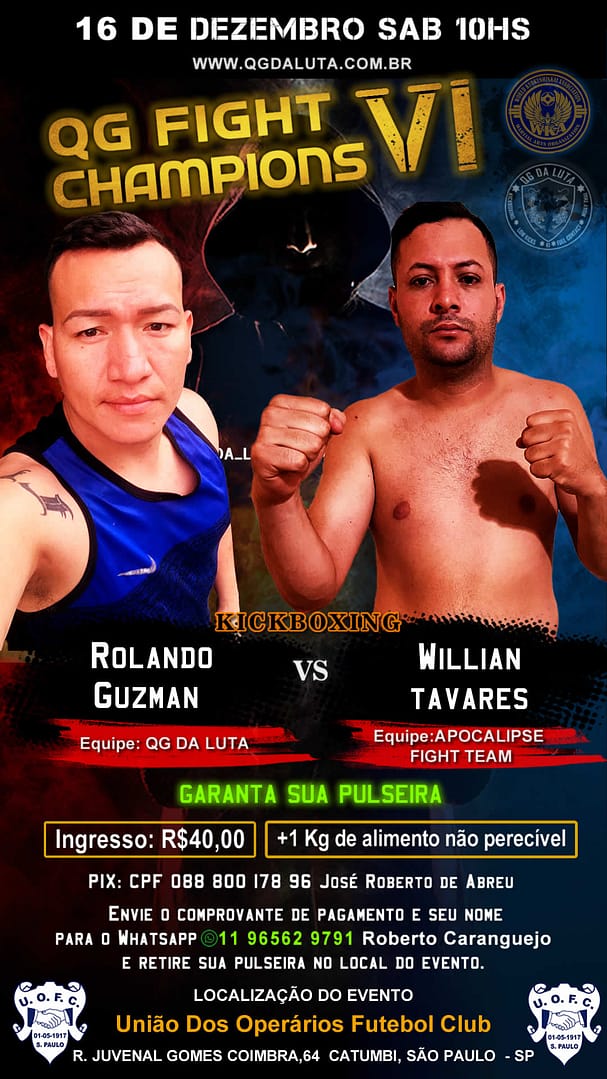 Rolando Flores Guzman vs Willian Limeira Tavares